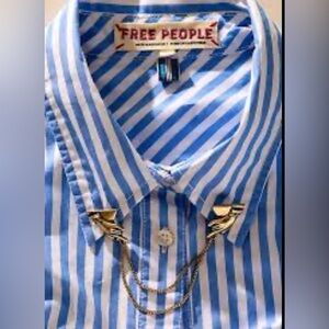 Free People Helping Hands Brooch Pin silver NWT